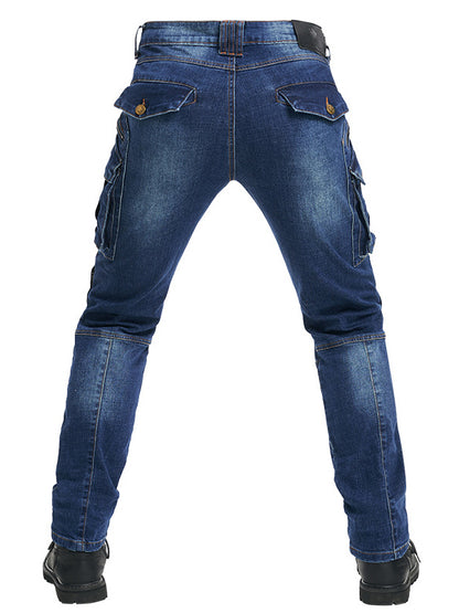 Safety Riding Denim Pants with Removable Protectors