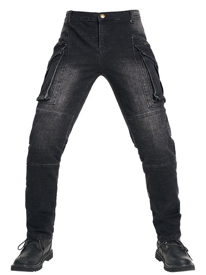 Safety Riding Denim Pants with Removable Protectors