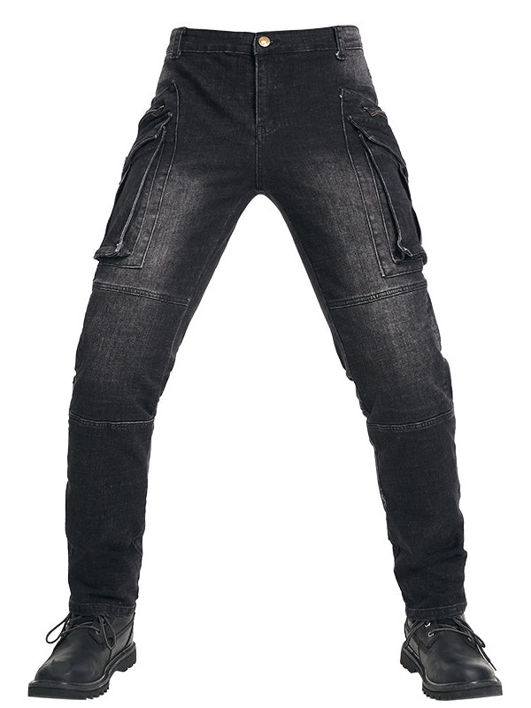 Safety Riding Denim Pants with Removable Protectors