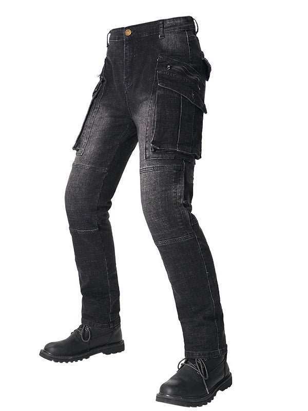 Safety Riding Denim Pants with Removable Protectors