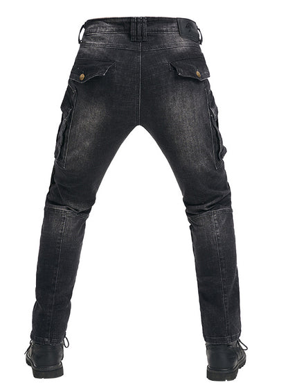 Safety Riding Denim Pants with Removable Protectors