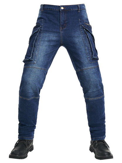Safety Riding Denim Pants with Removable Protectors
