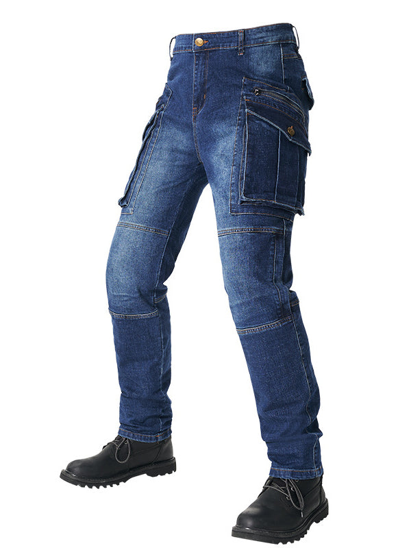 Safety Riding Denim Pants with Removable Protectors