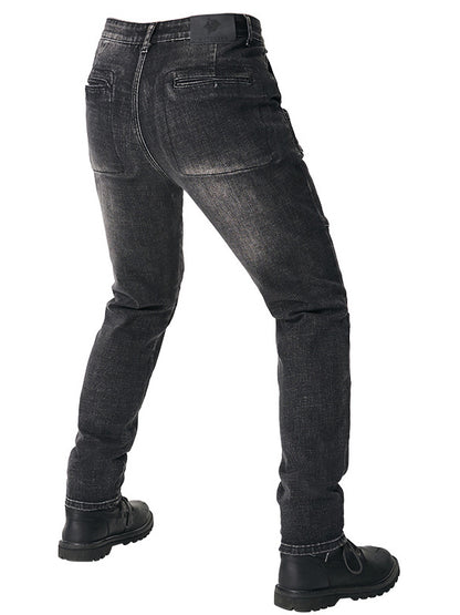 Abrasion Resistant Multi-Pocket Riding Jeans