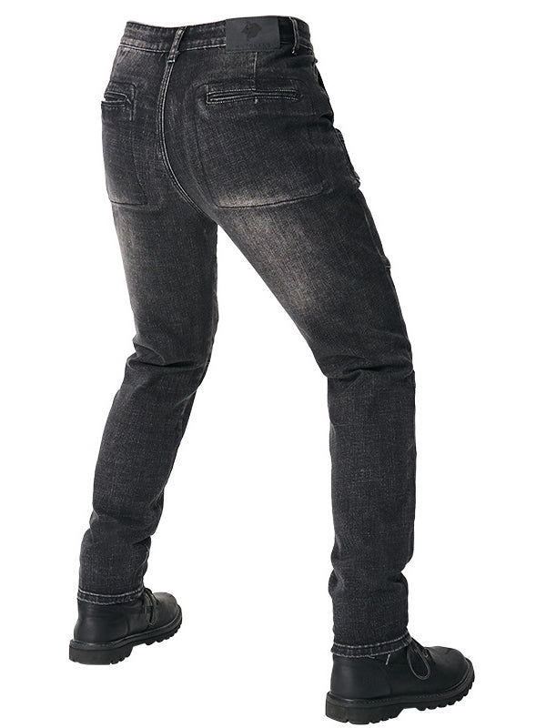 Abrasion Resistant Multi-Pocket Riding Jeans