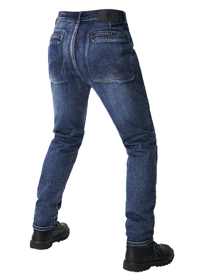 Abrasion Resistant Multi-Pocket Riding Jeans