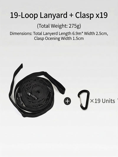 Outdoor tent storage ropes