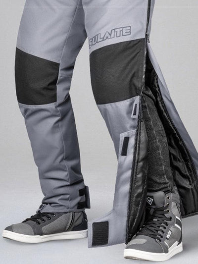 High-Viz Thermal Riding Pants - Full-Length Zips & CE Armor
