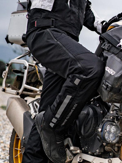 High-Viz Thermal Riding Pants - Full-Length Zips & CE Armor