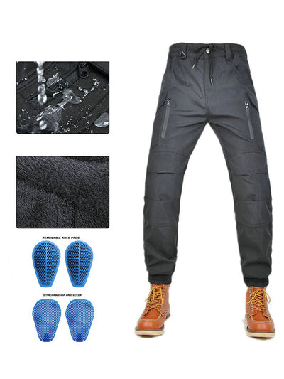 Men's Thermal Motorcycle Jogger Pants | Windproof, Waterproof & Armored