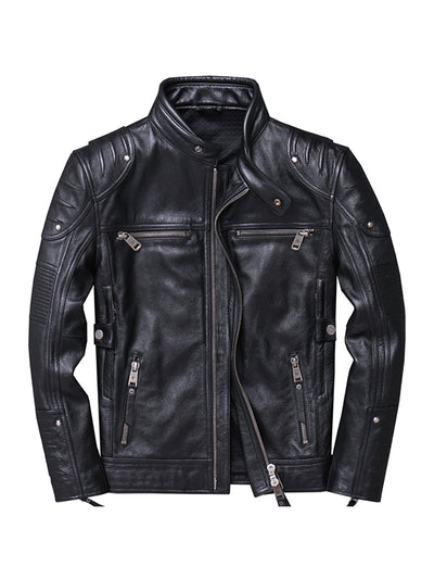 Men's Motorcycle Suit Vintage Leather Jacket