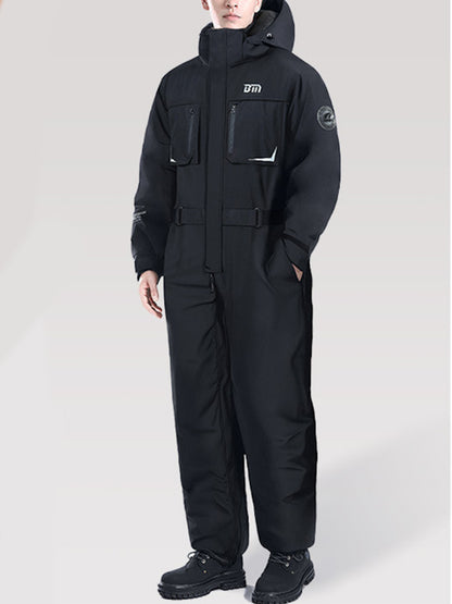 High-Viz Thermal Motorcycle Suit - 10K Waterproof & Full Zip
