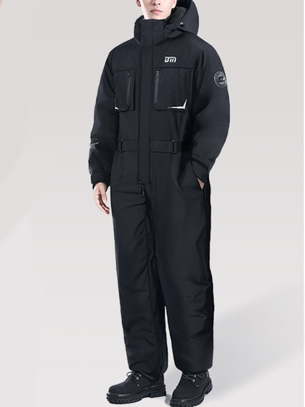 High-Viz Thermal Motorcycle Suit - 10K Waterproof & Full Zip