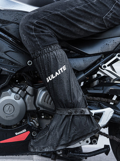 Men's Motorcycle Anti Skid Wear Resistant Outdoor Riding High Top Rain Boots