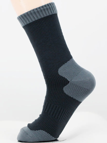 Men's Contrast Color Waterproof Outdoor Ski Mid Tube Waterproof Socks