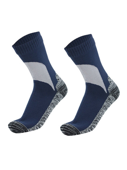 Men's Color Block Waterproof Outdoor Ski Waterproof Mid Tube Waterproof Socks