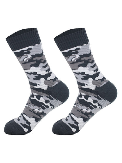 Men's Camo Waterproof Outdoor Ski Waterproof Mid Tube Waterproof Socks