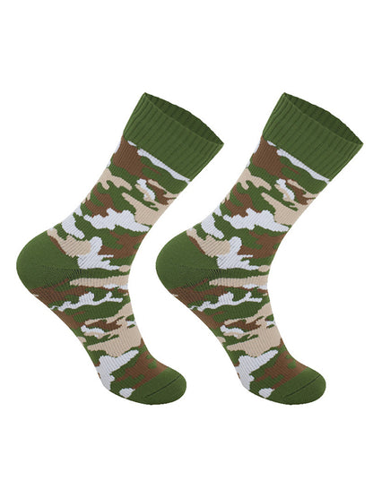 Men's Camo Waterproof Outdoor Ski Waterproof Mid Tube Waterproof Socks