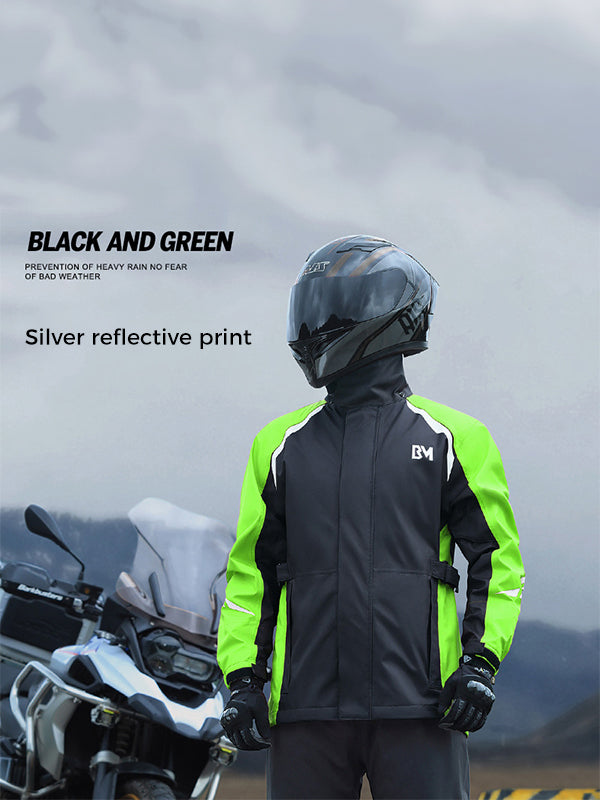 Waterproof Motorcycle Riding Rain Gear Set