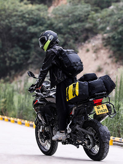 3 Sizes Motorcycle Tail Bag Carrier Set