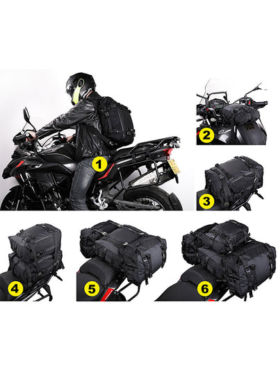 3 Sizes Motorcycle Tail Bag Carrier Set