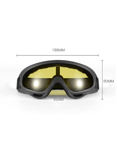 Outdoor Cycling Goggles – Motorcycle, Sports & Tactical Windproof Mask with Anti-Fog Lens, Adjustable Strap, Helmet-Compatible