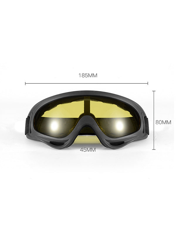 Outdoor Cycling Goggles – Motorcycle, Sports & Tactical Windproof Mask with Anti-Fog Lens, Adjustable Strap, Helmet-Compatible