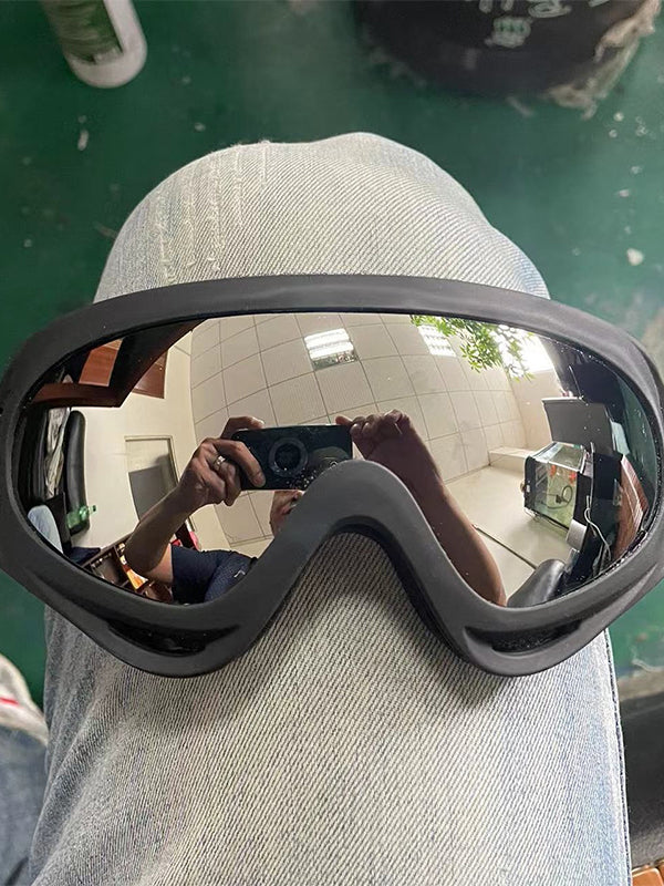 Outdoor Cycling Goggles – Motorcycle, Sports & Tactical Windproof Mask with Anti-Fog Lens, Adjustable Strap, Helmet-Compatible