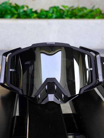 Motorcycle Goggles - TPU Frame & PC Lens for Sun, Dust, Impact & Glare Protection - Suitable for Motorcycle, Cycling, Mountain Biking