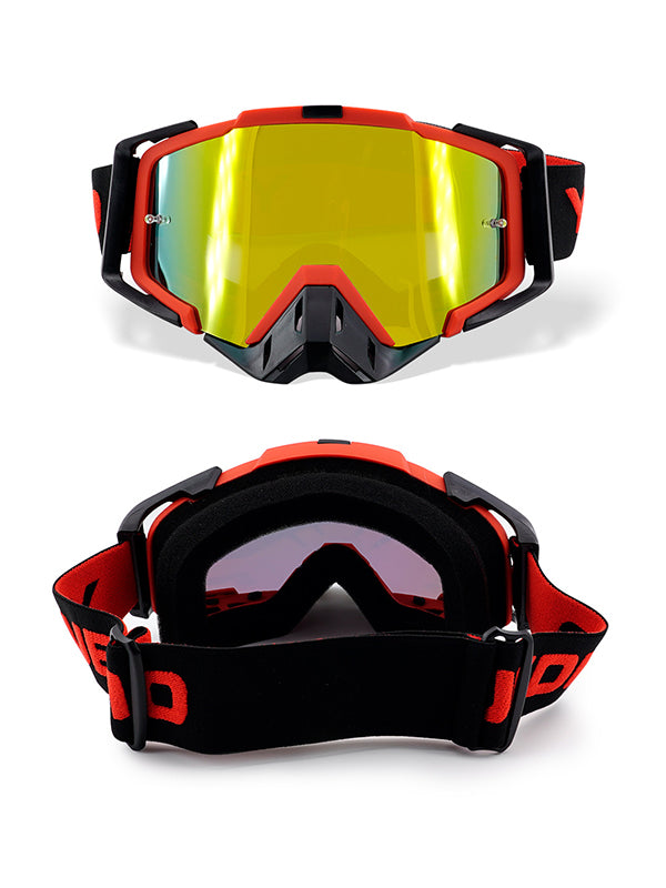 Motorcycle Goggles - TPU Frame & PC Lens for Sun, Dust, Impact & Glare Protection - Suitable for Motorcycle, Cycling, Mountain Biking