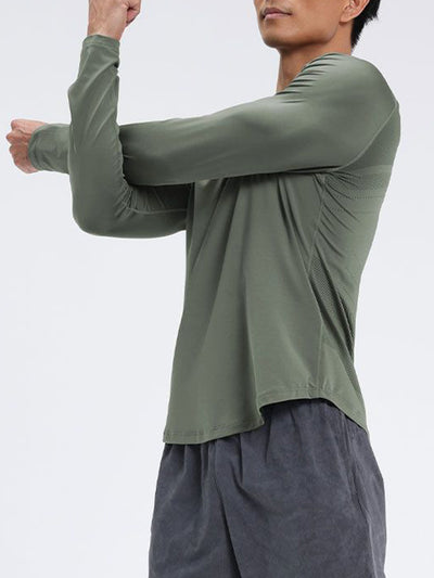 Men's Quick-Dry Motorcycle Base Layer Shirt