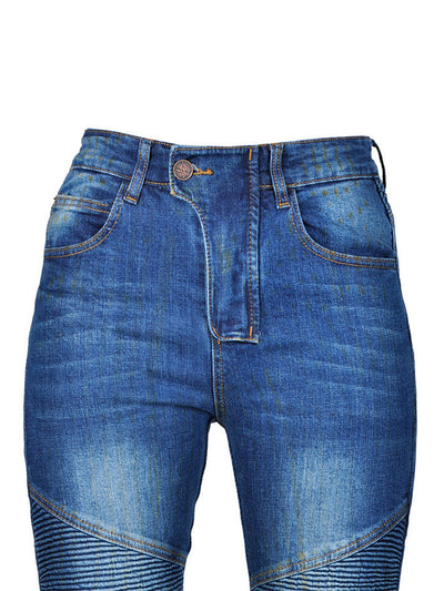 Women's Vintage Motorcycle Riding Jeans