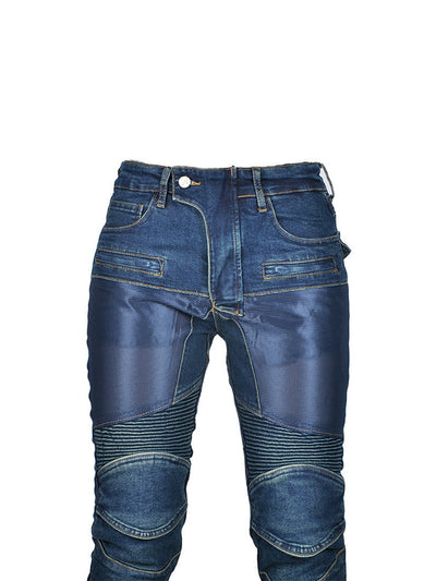 Women's Motorcycle Mesh Breathable Anti Fall Riding Jeans