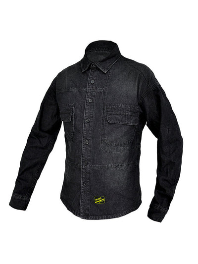 Men's Retro Motorcycle Denim Shirt