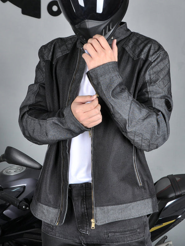 Men's Mesh Breathable Motorcycle Riding Jacket