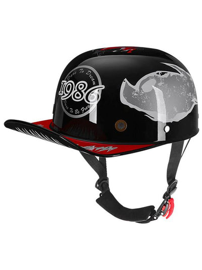 baseball cap motorcycle helmet near me Premium Orange / XXL while the lightweight design ensures comfort during prolonged use Daytona Skull Cap Rockin Reaper