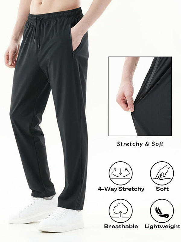 Men's Quick-Dry Pants with Zipper Pockets