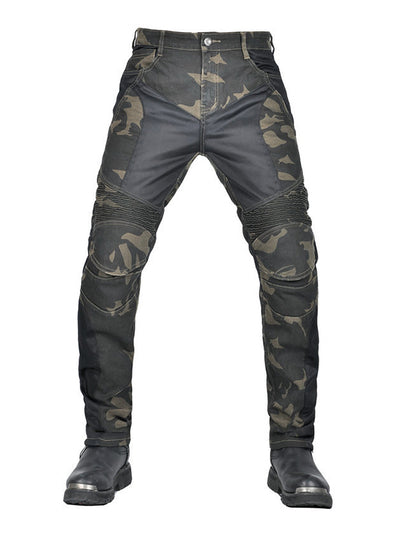 Men's Kevlar CE-2 Motorcycle Pants - Flex Camo & Abrasion Proof