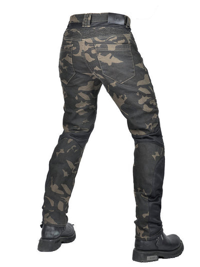 Men's Kevlar CE-2 Motorcycle Pants - Flex Camo & Abrasion Proof