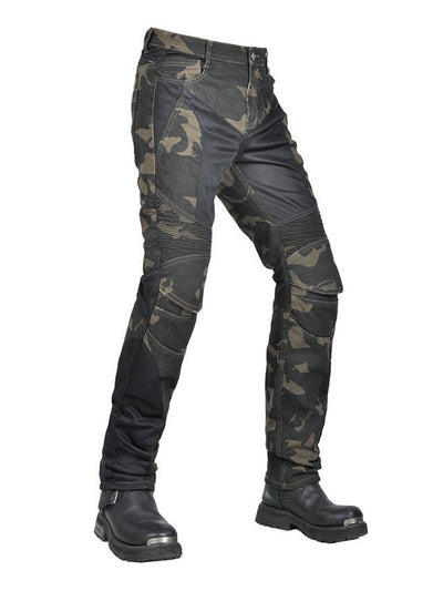 Men's Kevlar CE-2 Motorcycle Pants - Flex Camo & Abrasion Proof
