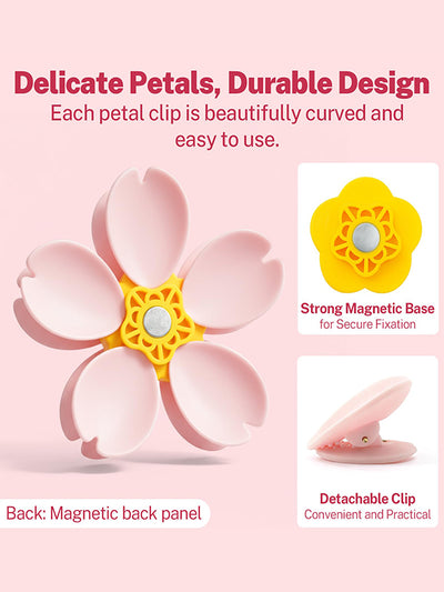 Blossom magnetic sealing clip refrigerator magnet
