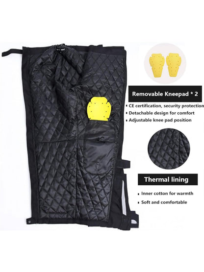 Men's Thermal Windproof Riding Pants- CE Armor & Reflective