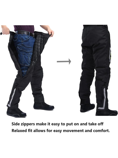 Men's Thermal Windproof Riding Pants- CE Armor & Reflective