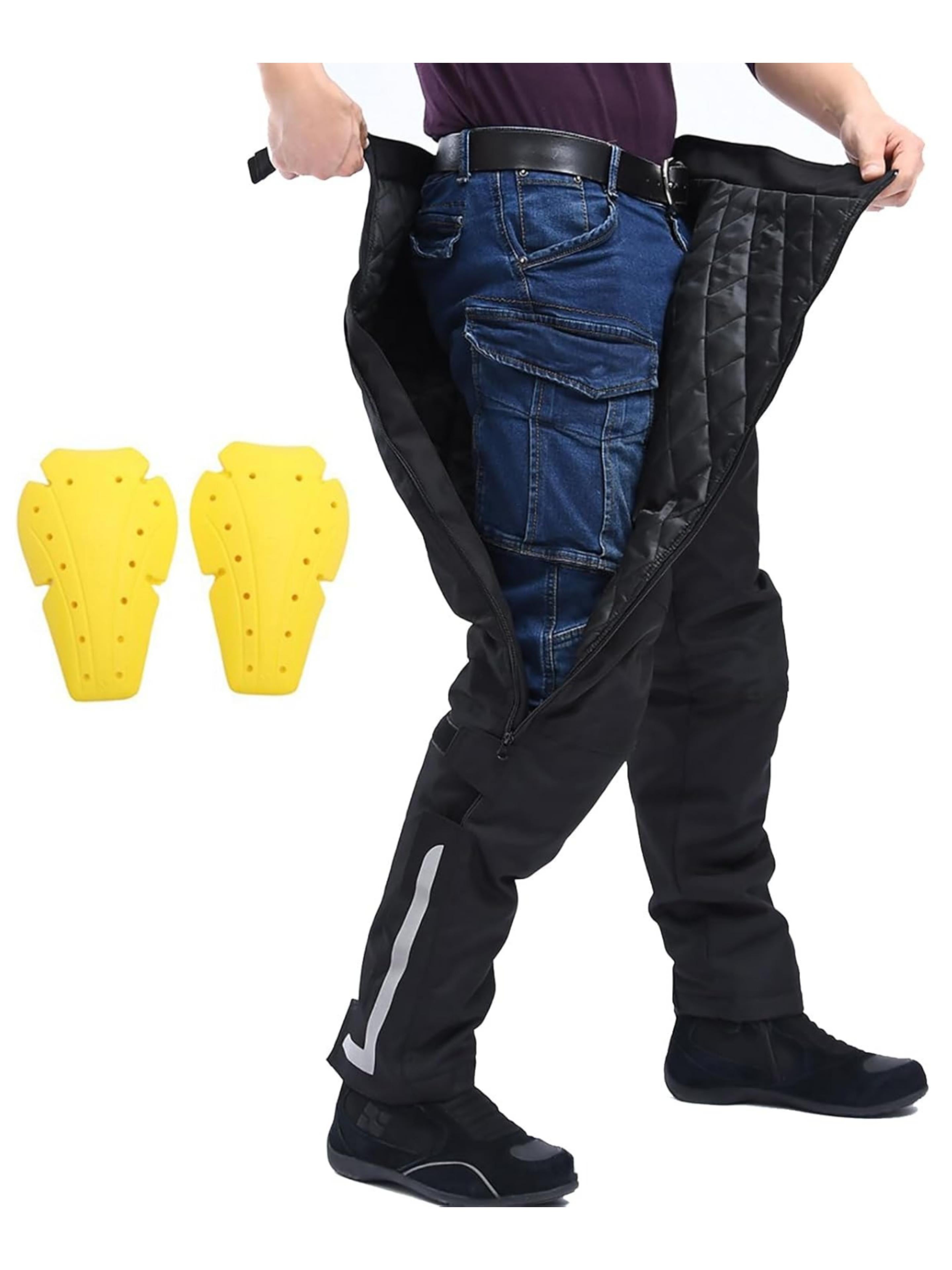 Men's Thermal Windproof Riding Pants- CE Armor & Reflective