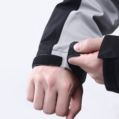Men's Waterproof Breathable Motorcycle Riding Durable Rain Suit Gear
