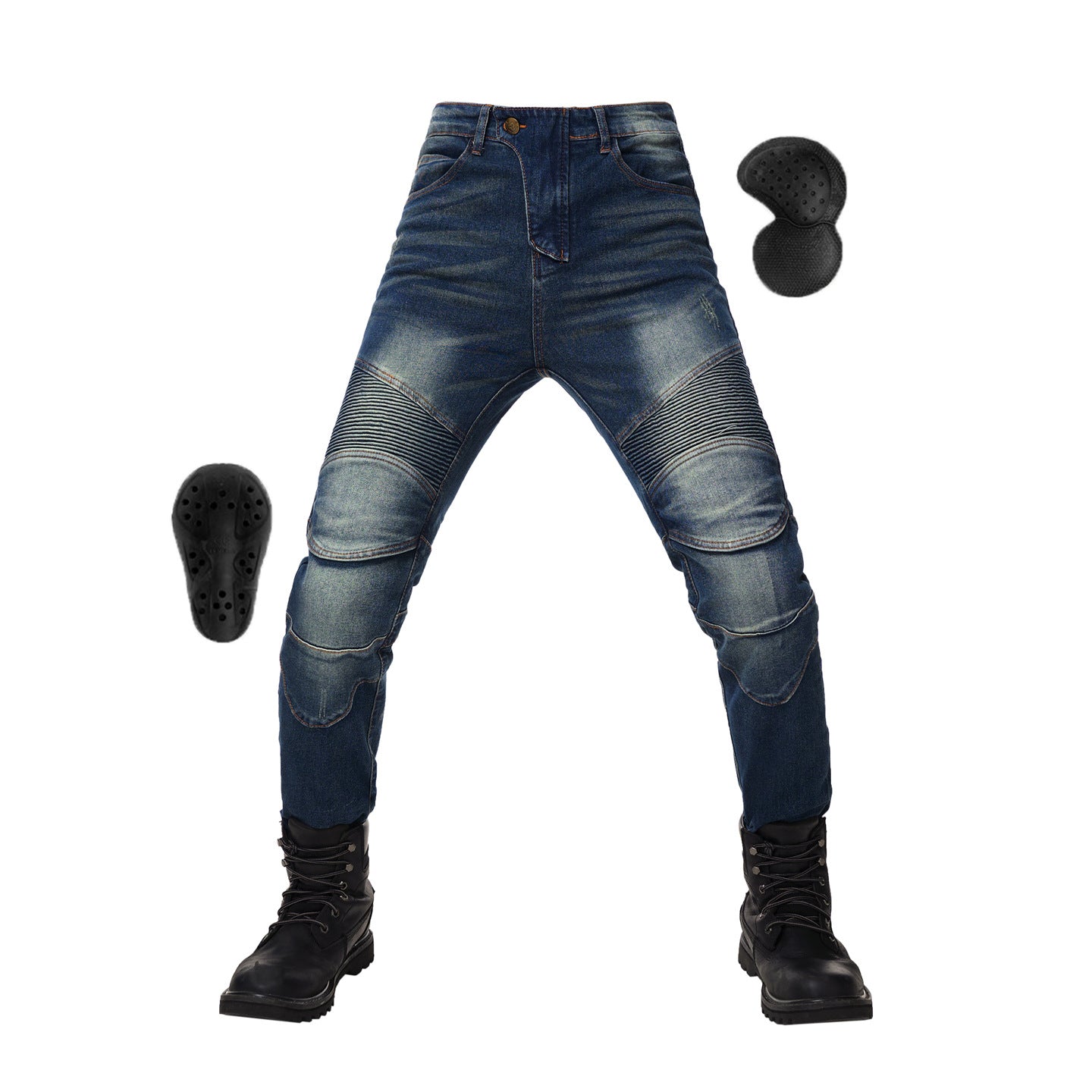 Men's Thermal Lined Motorcycle Riding Jeans