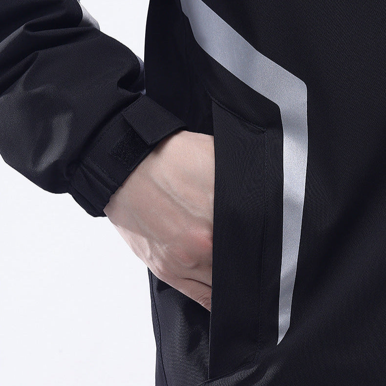 Men's Waterproof Breathable Motorcycle Riding Durable Rain Suit Gear