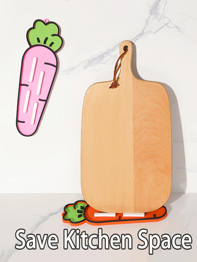 Silicone heat-resistant stove spoon holder