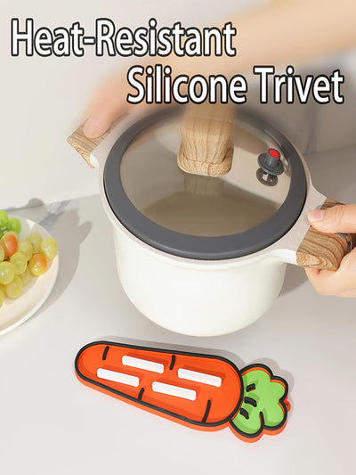 Silicone heat-resistant stove spoon holder