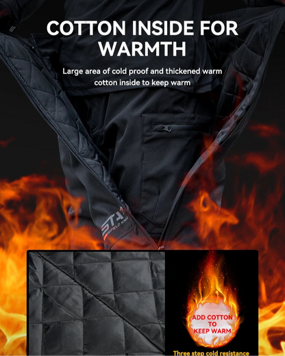 Warm And Quick-Release Motorcycle Pants with CE Certified Knee Guards